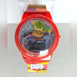 The Rugrats Movie Floating Flowers Red Angelica Digital Watch 1998 New Battery